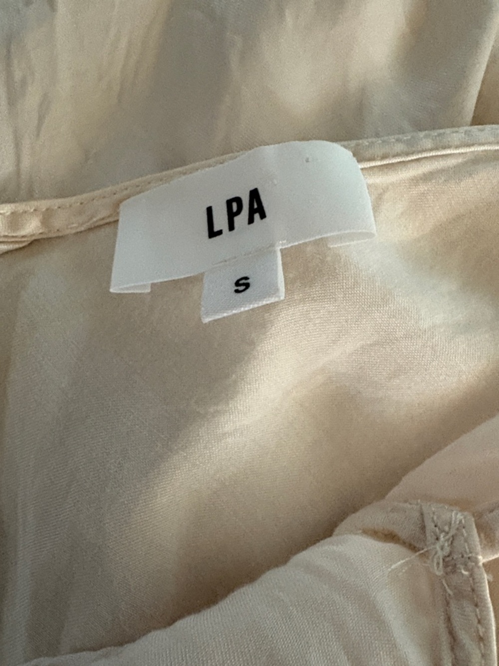 LPA beautiful silky feeling slip dress w/ adjustable straps & slit up the back. - Picture 8 of 9